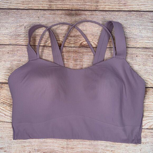 Lululemon Like a Cloud Longline Ribbed Bra Size 4 D/DD Cups - Picture 3 of 11
